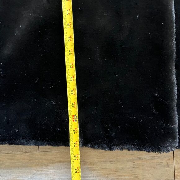 Midnight Velvet Long Coat Women Large Black Gothic Victorian Vintage Opera Hood - Picture 13 of 13